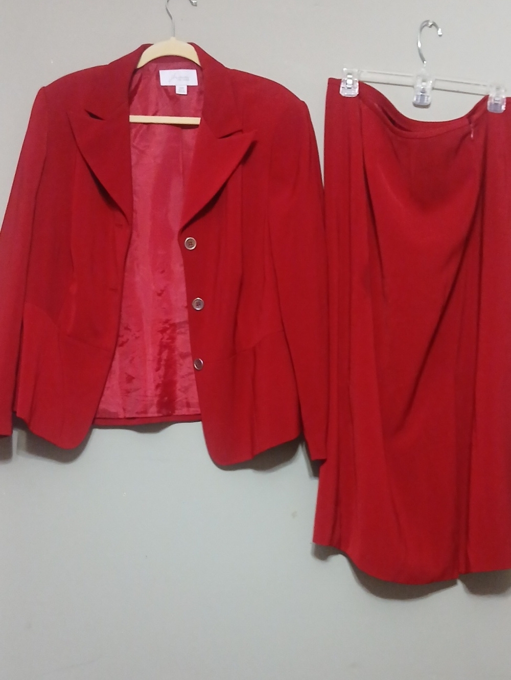 JH Collectibles Red Skirt Suit Set - Women's Two-Piece